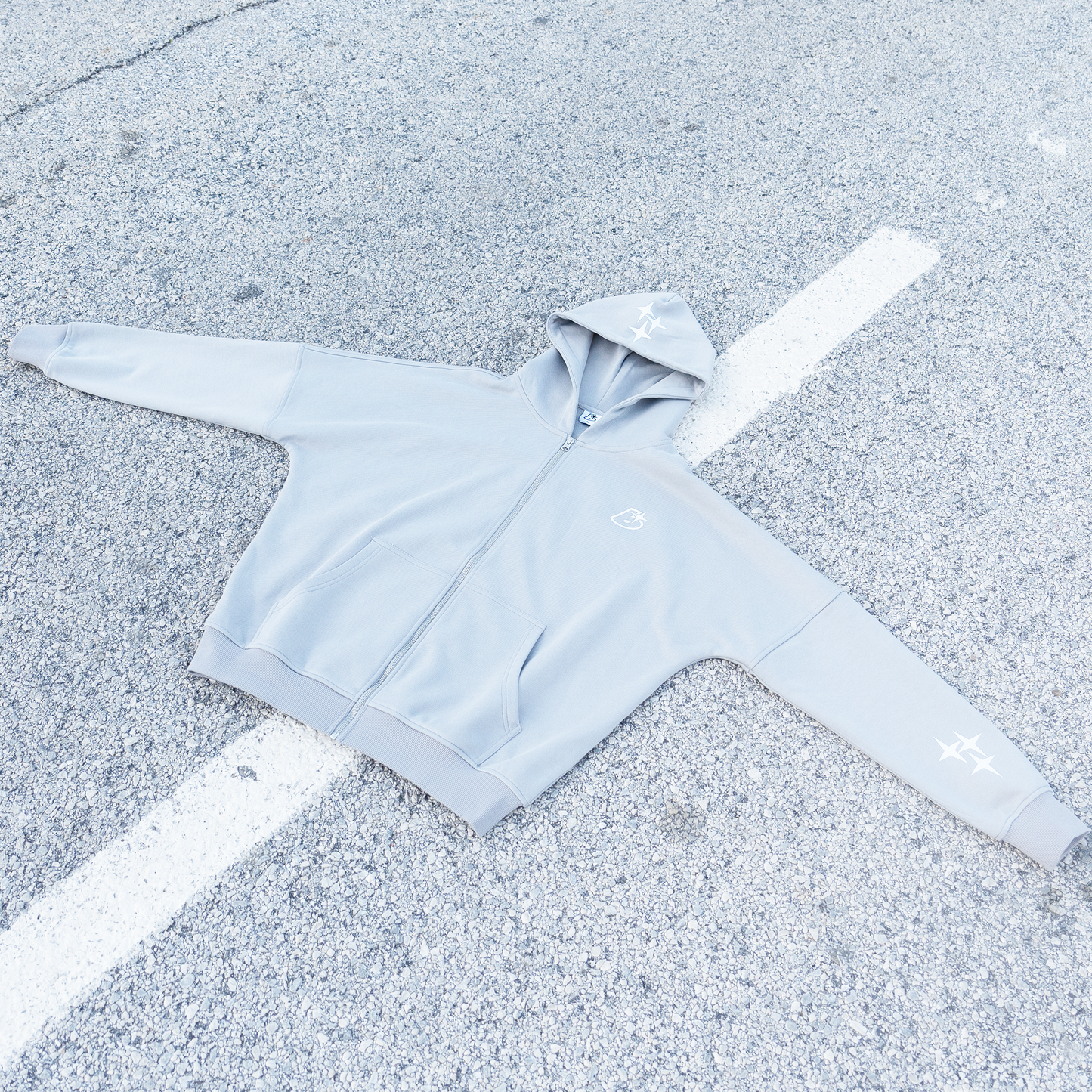SUDADERA REFLECTANTE "BORN TO BE BIG" GRIS