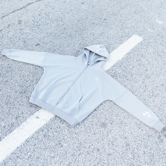 SUDADERA REFLECTANTE "BORN TO BE BIG" GRIS