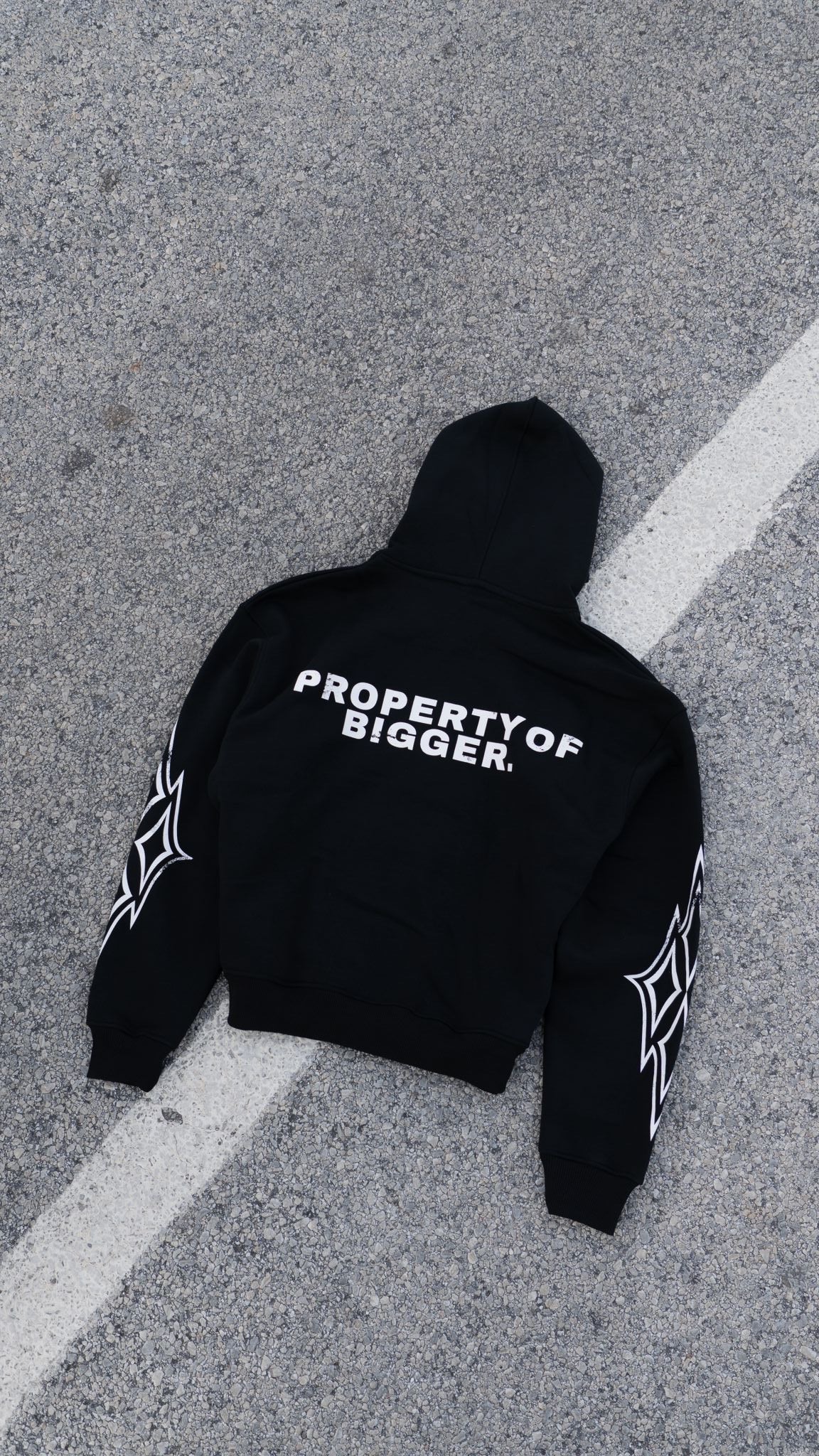 Brick by brick hoodie (black)